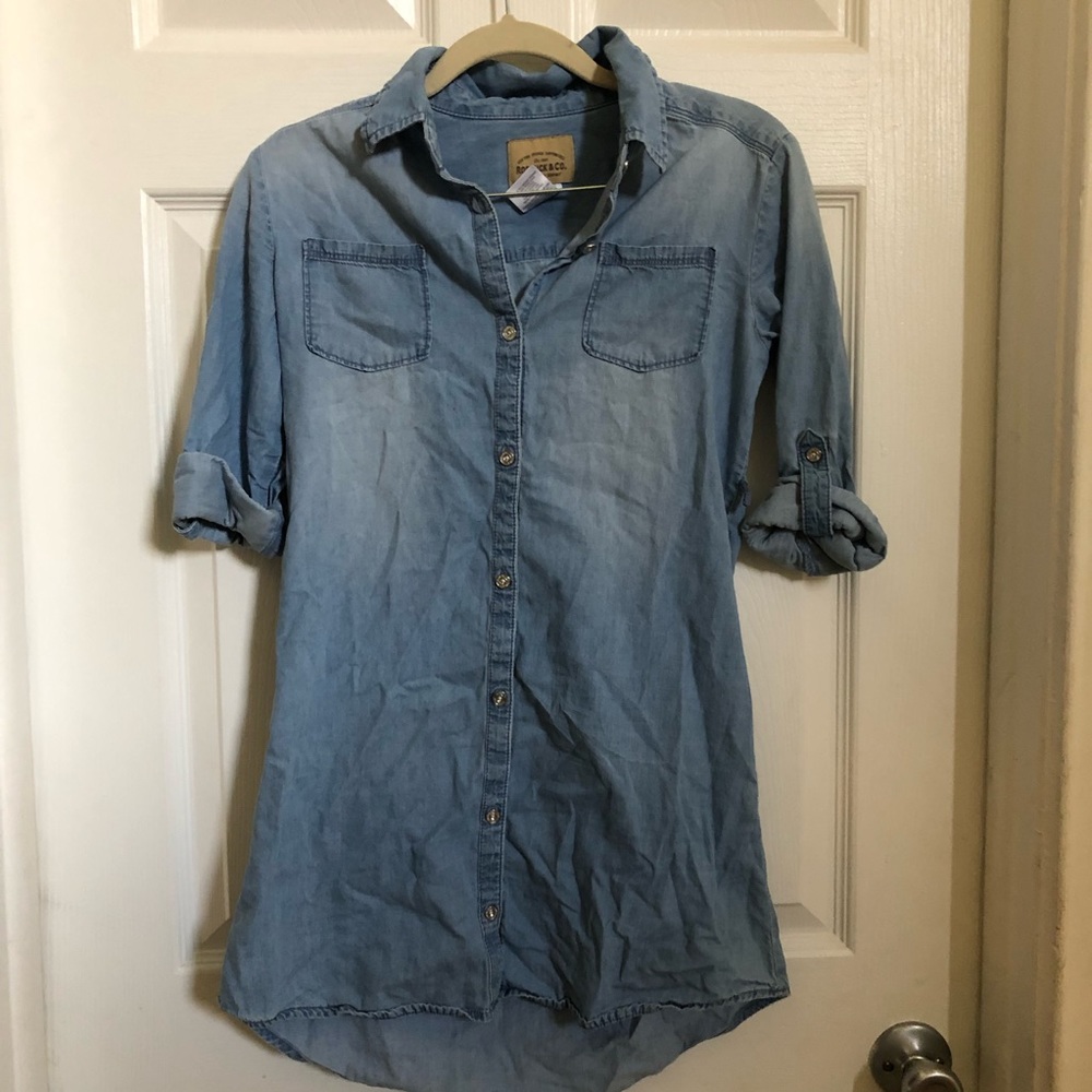 Girl’s Denim Button Up Shirt